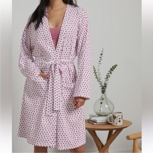 ROLLER RABBIT Axel Hearts of Love Pink Robe - O/S